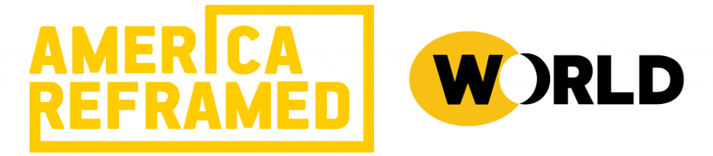 America ReFrames and WORLD Logos